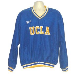 Vintage Reebok Men's UCLA Bruins V-Neck Pullover Size: Medium Blue/Yellow